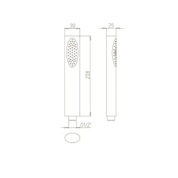 Фото Душевая лейка ручная Paini Ovo 86CR155 хром