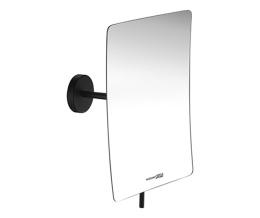 Фото Косметическое зеркало WasserKRAFT K-1001BLACK с 3-х кратным увеличением, цвет держателя - черный