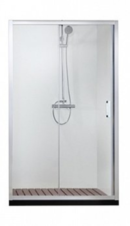 Душевая дверь BRAVAT Line (BD120.4101A) в нишу одна раздвижная дверь 1200x2000