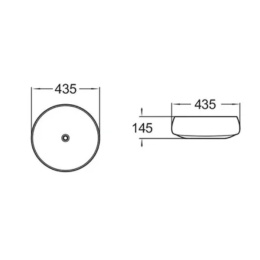 Comforty 00004139777 Раковина J2091 черный/бронза