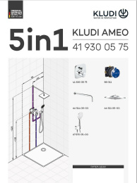 Душевая система Kludi Ameo (418310575) хром