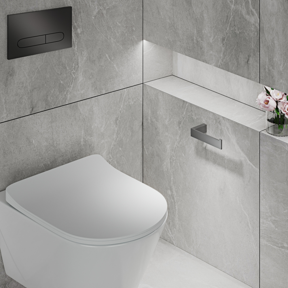 Фото Бумагодержатель Timo Petruma 15241/18 черное золото