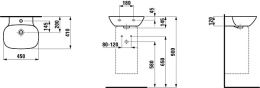Раковина Laufen Ino 8153010001041, 45*41 см (8.1530.1.000.104.1)