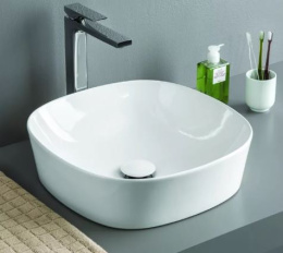 Раковина накладная 42 см ArtCeram Ghost (GHL001 05 00) белый