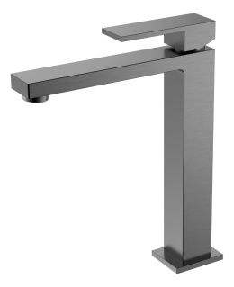 Фото Cмеситель для умывальника Boheme Qubic (472-GM) металл глянец