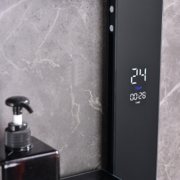 Душевая стойка Black&White Gravity GH-9005-MB с термостатом, черная матовая