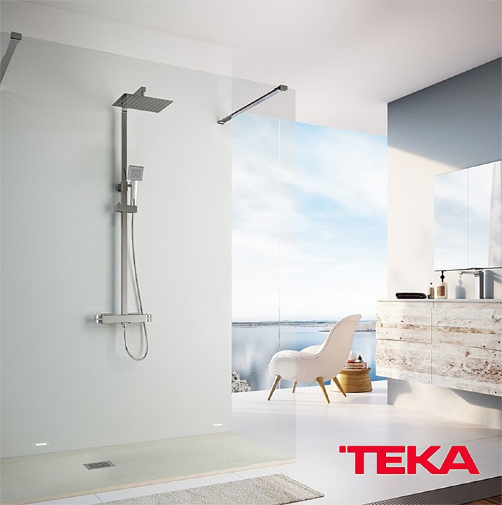 Фото Душевая система Teka Soller 852370200 с термостатическим смесителем (хром)