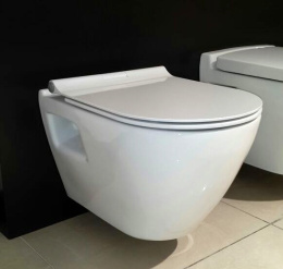 Подвесной унитаз Serel Smart SM12SL 35.5 x 48.5 x 33.5 см сиденье ультратонкое, Soft Close, белый