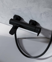 Смеситель для ванны  Ravak 10° (X070152), черный, матовый