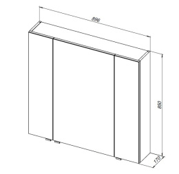 Фото Зеркальный шкаф Aquanet Алвита New (00303897) Белый