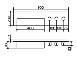 Смеситель для ванны Keuco MeTime_spa 56163011102, антрацит