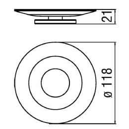 NOBILI ACPL01CR Мыльница (хром)