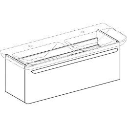Geberit My day 824130000 Тумба для раковины, с ящиками выдвижными