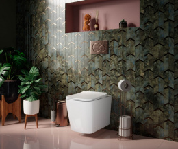 Подвесной унитаз Ceramica Nova CUBIC CN1806 с сиденьем