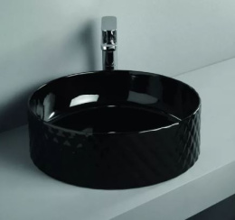 Фото Раковина накладная 44 см ArtCeram Rombo (OSL009 03 00) черный