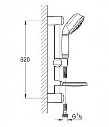 Душевой гарнитур Hansgrohe (27141000) хром