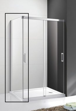 Универсальная боковая панель Cezares Tandem-soft TANDEM-SOFT-FIX-80-C-Cr-IV, 80 х 190 см, стекло про