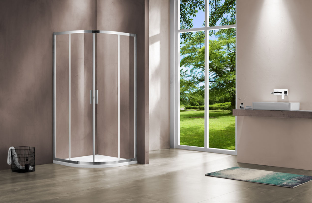 Душевой уголок Vincea Garda (VSQ-1G100CL) хром