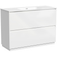 Тумба под раковину Sancos Libra Floor 120 LB120F-1W Белый глянец