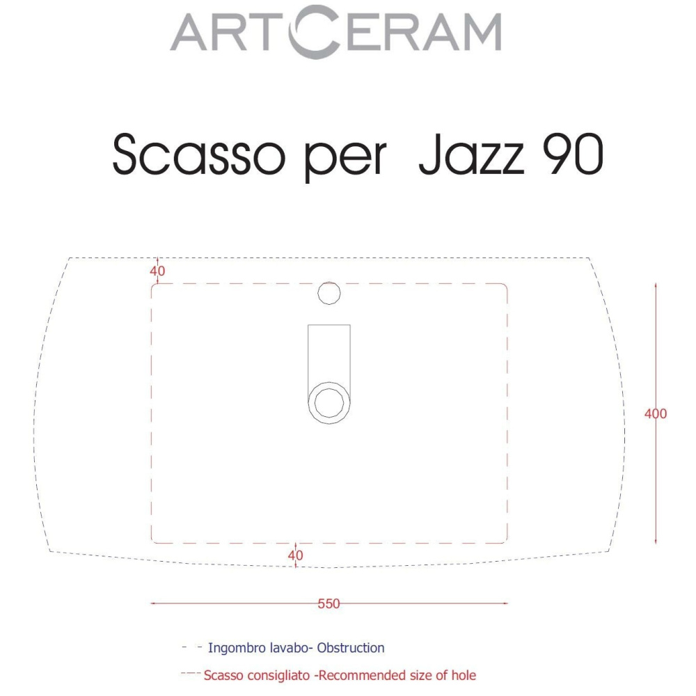 Консоль для раковины ArtCeram Jazz (JZC002 51 00)