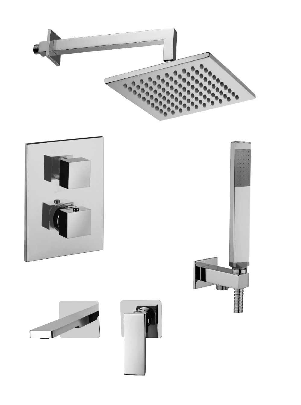 Комплект для душа Paffoni ELLE (KITLEQ518CR105) хром