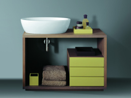 Раковина Simas Lft Spazio LFT 64 bi накладная без отверстия под смеситель, 63*33*17,5 см