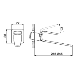 Смеситель для раковины Cisal Kawa KA00551041, белый