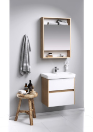 Фото AQWELLA City SIT0406DB Зеркальный шкаф 60 см.