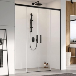 Душевая дверь в нишу Radaway Idea Black DWD 190 профиль Черный стекло прозрачное 387129-54-01