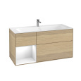 Villeroy Boch Finion G060GFPC Тумба под раковину 1196х498 мм (glossy white/oak veneer)