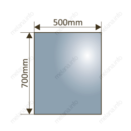 MELANA Зеркало с LED-подсветкой-5070 (MLN-LED188)