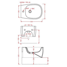 Биде подвесное ArtCeram Azuley (AZB001 05 00) белый
