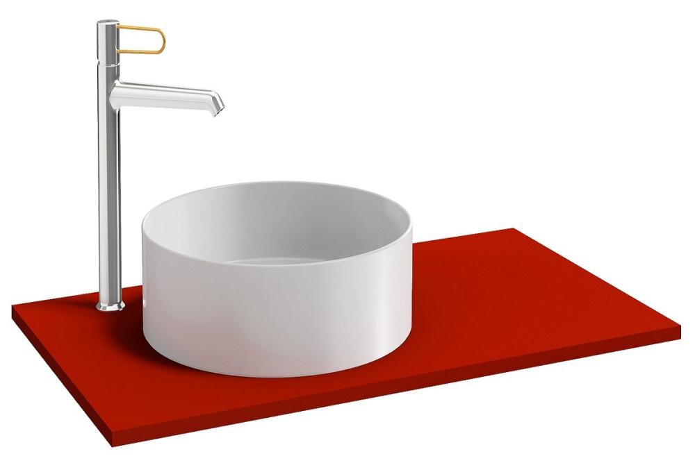 Фото Столешница без выреза под раковину Jacob Delafon Odeon Rive Gauche 70 см, EB2591-S08, цвет тёмно-кра