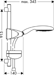 Душевой гарнитур Hansgrohe Raindance (27885000) хром