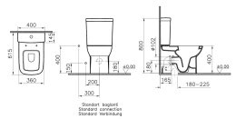 Напольный унитаз Vitra S20 (5512B003-0092/9832B003-7204) белый