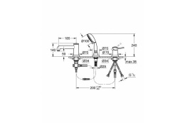 Фото Grohe BauClassic 2511800A Смеситель для ванны на бортик, цвет: хром