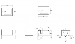 Фото Биде Simas Frozen FZ 19, подвесное с крепежами F85