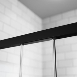 Душевая дверь в нишу Radaway Idea Black DWJ 120 L профиль Черный стекло прозрачное 387016-54-01L