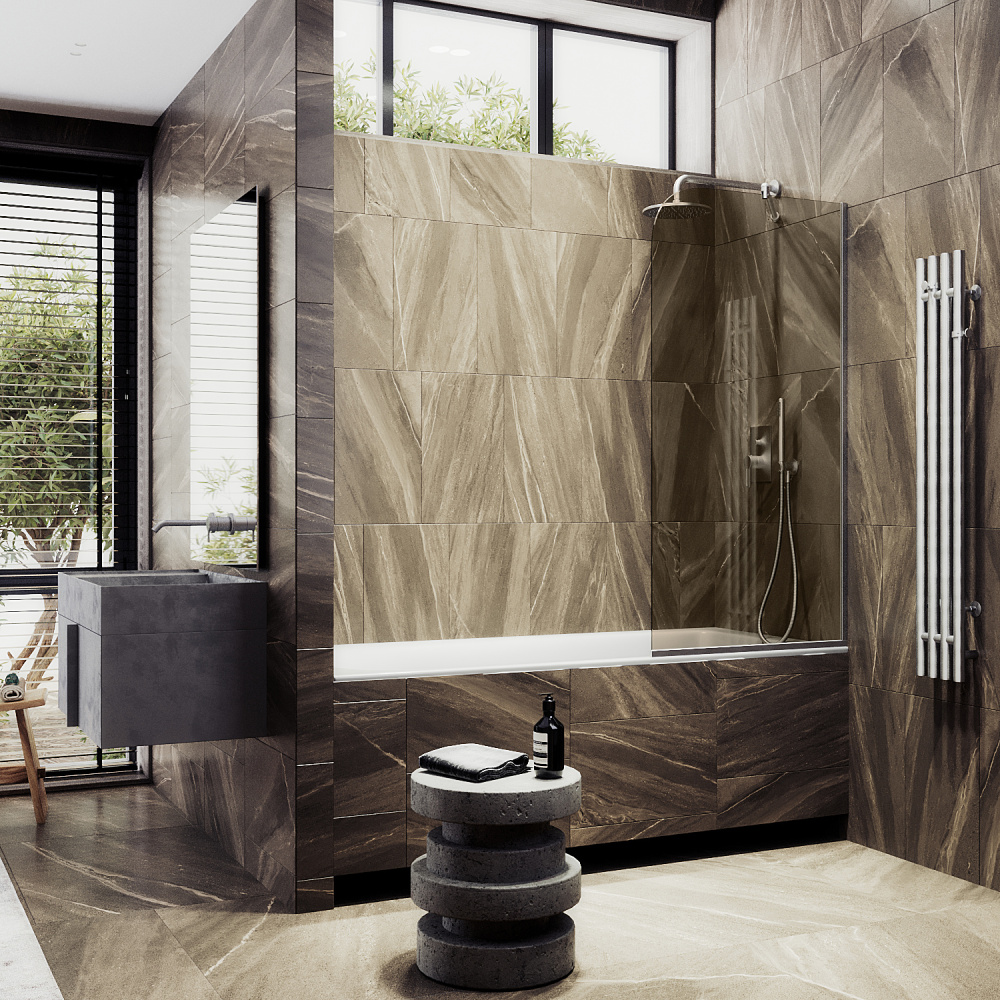 Фото Шторка на ванну Maybah Glass MGV-70-5у в узком профиле