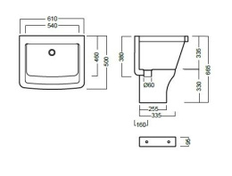 Нога для постирочной раковины Hatria Specials (Y1VC01) белый