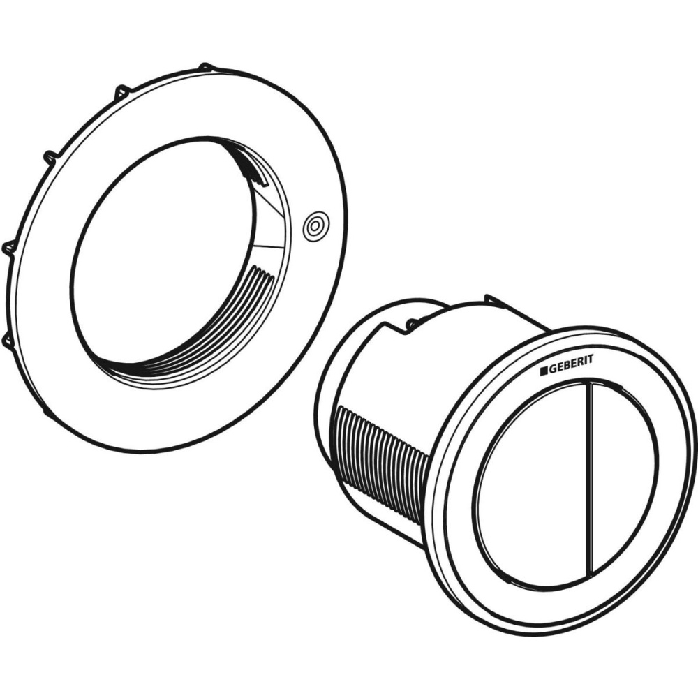 Фото Клавиша смыва Geberit (116.057.KJ.1) Белый «Alpine»