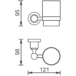 Стакан Aquanet 3884