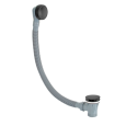 Слив-перелив click-clack для ванны Remer 96PCCNO, черный матовый