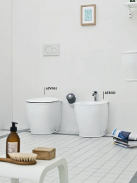 Фото Биде напольное ArtCeram Azuley (AZB002 01 00) белый