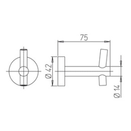 Фото Крючок для халата Paini Pixel 81CR011 хром