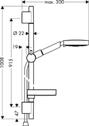 Душевой гарнитур Hansgrohe Raindance (27884000) хром