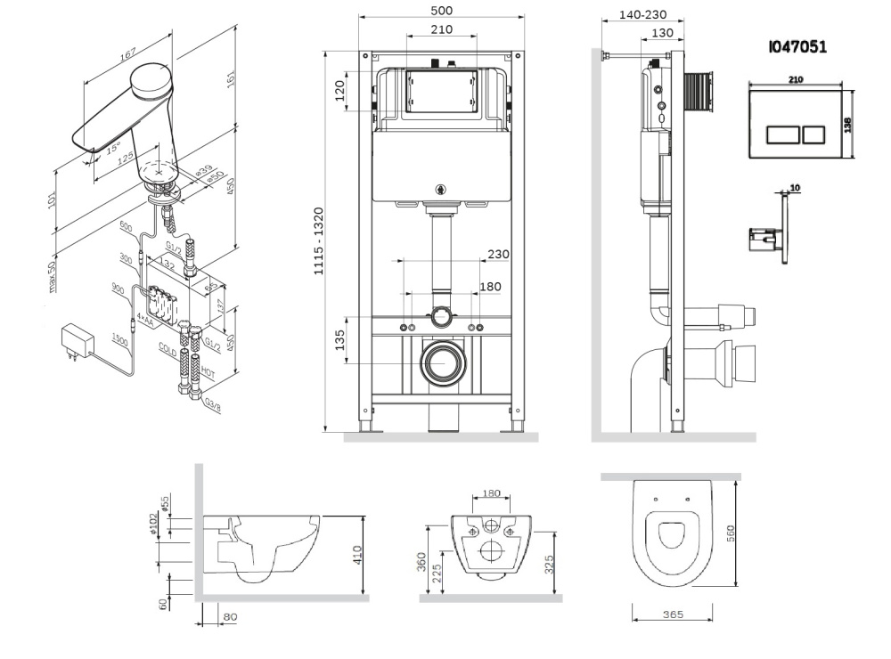 Фото Полный комплект Am.Pm Like (UK80OB)