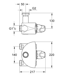 Grohe Grohtherm XL 35087000 Термостат центральный, стандартный