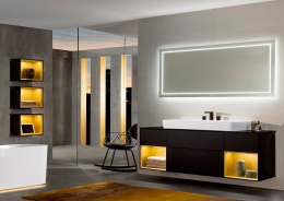 Villeroy Boch Finion F040HBPH Тумба под раковину 996х498 мм (peony matt/glossy black)