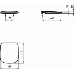 Крышка-сиденье Ideal Standard Esedra T318301 с микролифтом